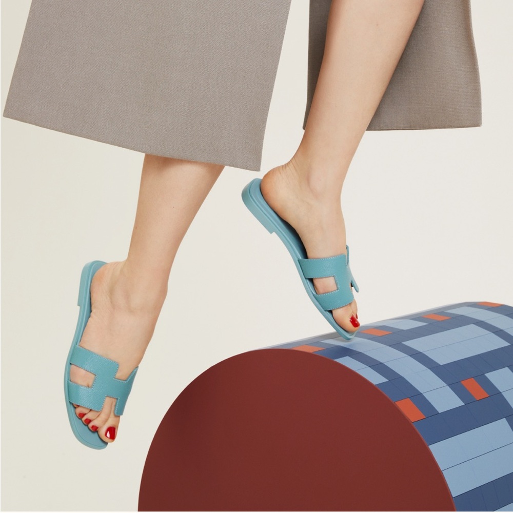 Hermes Oran Slipper Slide H Sandal - Picture 2 of 5